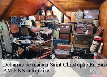 Débarras de maison  saint-christophe-en-bazelle-36210 AMIENS antiquaire